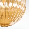 Chehalis ceiling light, globe light Amber, 3-light sources