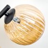 Chehalis ceiling light, globe light Amber, 3-light sources