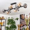 Gastor ceiling light, globe light Amber, clear, Smoke-coloured, 10-light sources