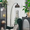 Baloca floor lamp, Arch lamps chrome, black, 1-light source