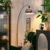 Baloca floor lamp, Arch lamps chrome, black, 1-light source