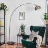 Baloca floor lamp, Arch lamps matt nickel, black, 1-light source