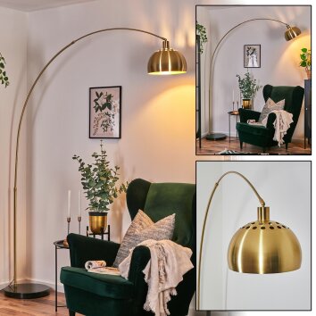 Baloca floor lamp, Arch lamps gold, black, 1-light source