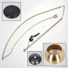 Baloca floor lamp, Arch lamps gold, black, 1-light source