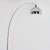 Baloca floor lamp, Arch lamps chrome, black, 1-light source
