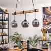 Ripoll hanging light, globe light, pendant light Ecru, black, 3-light sources