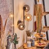Chehalis globe light, wall light Amber, Smoke-coloured, 3-light sources