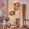 Chehalis globe light, wall light Smoke-coloured, 3-light sources