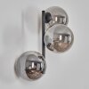 Chehalis globe light, wall light Smoke-coloured, 3-light sources