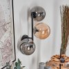 Chehalis globe light, wall light Amber, Smoke-coloured, 3-light sources