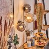 Chehalis globe light, wall light Amber, Smoke-coloured, 3-light sources