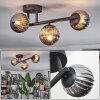 Chehalis ceiling light, globe light Smoke-coloured, 3-light sources