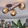 Chehalis ceiling light, globe light Smoke-coloured, 3-light sources