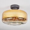 Boza ceiling light gold, clear, 1-light source