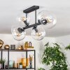 Gastor ceiling light, globe light clear, 6-light sources