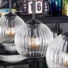 Koyoto hanging light, globe light, pendant light clear, 3-light sources