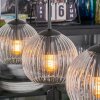 Koyoto hanging light, globe light, pendant light clear, 3-light sources