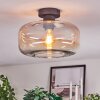 Boza ceiling light Amber, clear, 1-light source