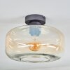 Boza ceiling light Amber, clear, 1-light source