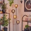 Gastor floor lamp 30 cm Dark wood, black, 4-light sources