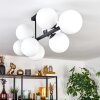 Chehalis ceiling light, globe light white, 8-light sources