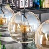 Koyoto hanging light, globe light, pendant light Amber, clear, 3-light sources