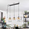 Koyoto hanging light, globe light, pendant light Amber, clear, 3-light sources