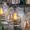 Koyoto hanging light, globe light, pendant light Amber, clear, 3-light sources