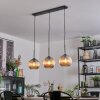 Koyoto hanging light, globe light, pendant light Amber, 3-light sources