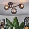 Chehalis ceiling light, globe light Smoke-coloured, 3-light sources