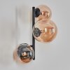 Chehalis globe light, wall light Amber, 3-light sources