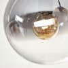Gastor ceiling light, globe light 45 cm Amber, clear, Smoke-coloured, 5-light sources