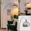 Baloca floor lamp, Arch lamps matt nickel, black, 1-light source