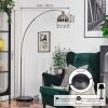 Baloca floor lamp, Arch lamps matt nickel, black, 1-light source