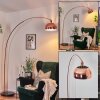 Baloca floor lamp, Arch lamps copper, black, 1-light source