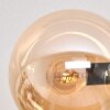 Gastor ceiling light, globe light Amber, 6-light sources