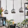 Ripoll hanging light, globe light, pendant light Smoke-coloured, 3-light sources