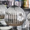Ripoll hanging light, globe light, pendant light Smoke-coloured, 3-light sources