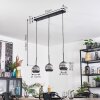 Ripoll hanging light, globe light, pendant light Smoke-coloured, 3-light sources