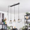 Ripoll hanging light, globe light, pendant light Amber, clear, 3-light sources