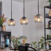 Ripoll hanging light, globe light, pendant light Amber, clear, 3-light sources