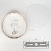 Foggia ceiling light matt nickel, 3-light sources