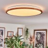 Nogueira ceiling light, Panel LED Ecru, white, 1-light source, Remote control
