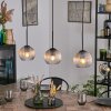 Koyoto hanging light, globe light, pendant light Amber, clear, 3-light sources