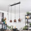 Koyoto hanging light, globe light, pendant light coppery, 3-light sources