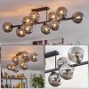 Gastor ceiling light, globe light Smoke-coloured, 10-light sources
