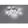 Leuchten Direkt LOLA-SIMON Ceiling Light LED stainless steel, 2-light sources, Remote control, Colour changer