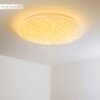 Trio NAGANO ceiling light LED white, 1-light source, Remote control, Colour changer