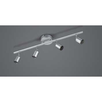 Reality Paris Ceiling Light titanium, 4-light sources