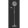 Trio lights Quebec ground light, floor lamp LED matt nickel, 1-light source